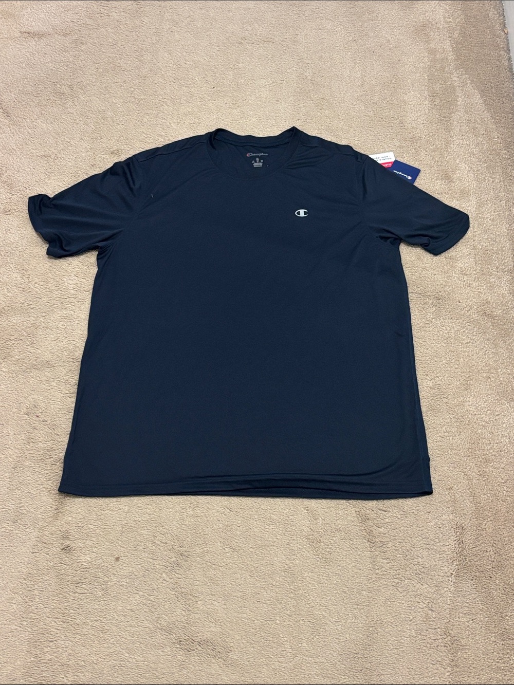Champion Navy Short-Sleeve Crew Performance Tee